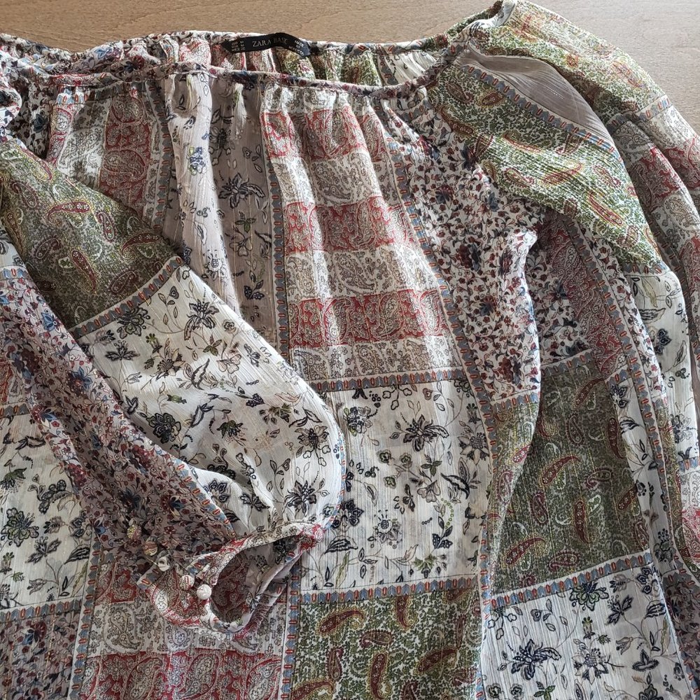 Zara Flowy Top EUC - Picture 4 of 4